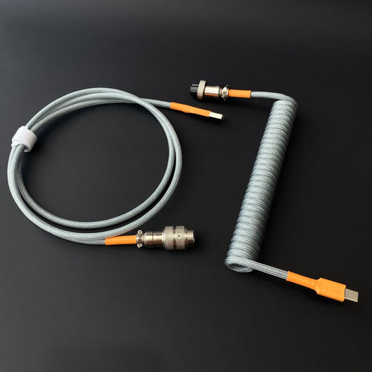 Steel Coiled USB Cable Set - SilkeyKBD